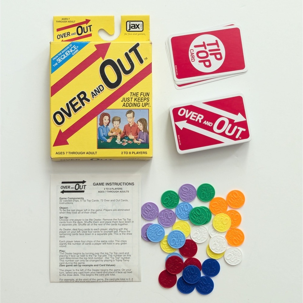 Over And Out Card Game Math Jax Makers Of Sequence Complete Vintage 2002 EUC - Picture 2 of 4